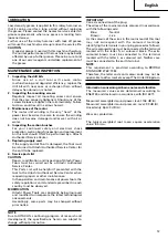 Preview for 13 page of Hitachi DH 24PC3 Handling Instructions Manual