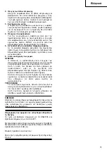 Preview for 75 page of Hitachi DH 24PC3 Handling Instructions Manual