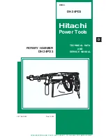 Hitachi DH 24PD3 Technical Data And Service Manual preview
