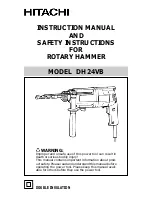 Hitachi DH 24VB Instruction Manual And Safety Instructions preview