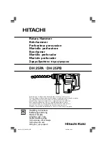 Предварительный просмотр 1 страницы Hitachi DH 25PA Handling Instructions Manual