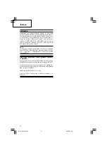 Предварительный просмотр 38 страницы Hitachi DH 25PA Handling Instructions Manual