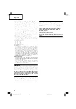 Preview for 54 page of Hitachi DH 25PA Handling Instructions Manual