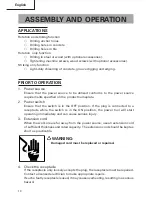 Preview for 10 page of Hitachi DH 30PB Instruction And Safety Manual