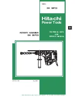 Hitachi DH 30PC2 Technical Data And Service Manual preview