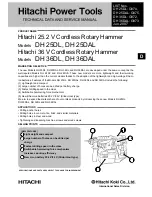 Hitachi DH 36DL Technical Data And Service Manual preview
