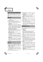 Preview for 26 page of Hitachi dh 38ss Handing Instructions