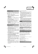 Preview for 33 page of Hitachi dh 38ss Handing Instructions