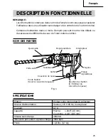 Предварительный просмотр 25 страницы Hitachi DH 40FA Instruction And Safety Manual