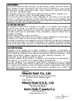 Предварительный просмотр 56 страницы Hitachi DH 40FA Instruction And Safety Manual