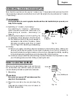 Предварительный просмотр 15 страницы Hitachi DH 40MR Instruction And Safety Manual