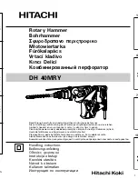 Hitachi DH 40MRY Handling Instructions Manual preview
