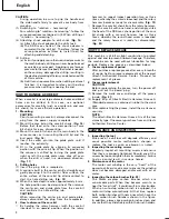 Preview for 10 page of Hitachi DH 40MRY Handling Instructions Manual