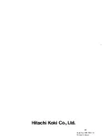 Preview for 22 page of Hitachi DH 40SA Handling Instructions Manual