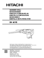 Hitachi DH 40YB Manual предпросмотр