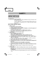 Предварительный просмотр 4 страницы Hitachi DH 45MR Safety Instructions And Instruction Manual