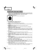 Предварительный просмотр 6 страницы Hitachi DH 45MR Safety Instructions And Instruction Manual