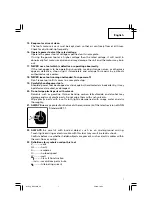 Предварительный просмотр 7 страницы Hitachi DH 45MR Safety Instructions And Instruction Manual