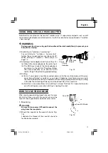 Предварительный просмотр 15 страницы Hitachi DH 45MR Safety Instructions And Instruction Manual