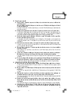 Предварительный просмотр 25 страницы Hitachi DH 45MR Safety Instructions And Instruction Manual