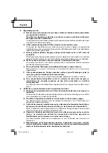 Предварительный просмотр 46 страницы Hitachi DH 45MR Safety Instructions And Instruction Manual