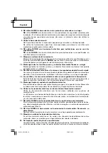 Предварительный просмотр 48 страницы Hitachi DH 45MR Safety Instructions And Instruction Manual