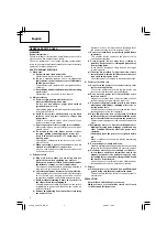 Предварительный просмотр 6 страницы Hitachi DH 45SA Handling Instructions Manual