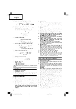 Предварительный просмотр 8 страницы Hitachi DH 45SA Handling Instructions Manual