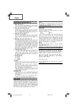 Предварительный просмотр 10 страницы Hitachi DH 45SA Handling Instructions Manual