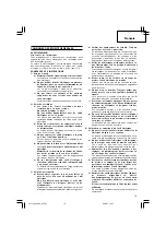 Предварительный просмотр 17 страницы Hitachi DH 45SA Handling Instructions Manual