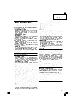 Предварительный просмотр 21 страницы Hitachi DH 45SA Handling Instructions Manual