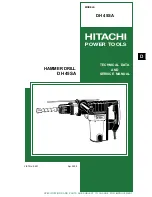 Hitachi DH 45SA Technical Data And Service Manual предпросмотр