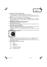 Предварительный просмотр 7 страницы Hitachi DH 50SB Instruction Manual