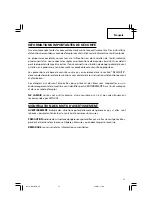 Предварительный просмотр 21 страницы Hitachi DH 50SB Instruction Manual