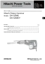 Hitachi DH 52ME Service Manual preview