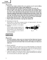 Preview for 12 page of Hitachi DH24PB3 Instruction And Safety Manual