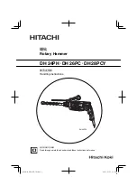 Hitachi DH24PH Handling Instructions Manual предпросмотр