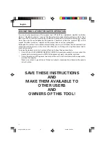 Предварительный просмотр 8 страницы Hitachi DH25PB Instruction Manual