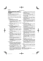 Предварительный просмотр 2 страницы Hitachi DH38MS Handling Instructions Manual