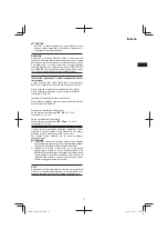 Предварительный просмотр 17 страницы Hitachi DH38MS Handling Instructions Manual