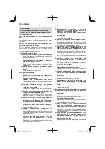 Предварительный просмотр 18 страницы Hitachi DH38MS Handling Instructions Manual