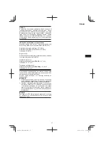 Предварительный просмотр 37 страницы Hitachi DH38MS Handling Instructions Manual