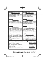 Предварительный просмотр 112 страницы Hitachi DH38MS Handling Instructions Manual