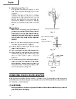 Preview for 14 page of Hitachi DH40MB Instruction Manual And Safety Instructions