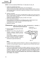 Предварительный просмотр 56 страницы Hitachi DH40MB Instruction Manual And Safety Instructions