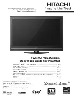 Hitachi DIRECTOR'S SERIES P50X902 Operating Manual preview