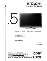 Hitachi Director's UT32X812 Operating Manual preview