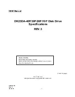 Preview for 1 page of Hitachi DK23DA-10F Specifications