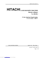 Preview for 1 page of Hitachi DK32EJ Reference Manual