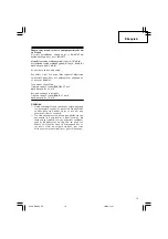 Preview for 19 page of Hitachi DM 20V Handling Instructions Manual